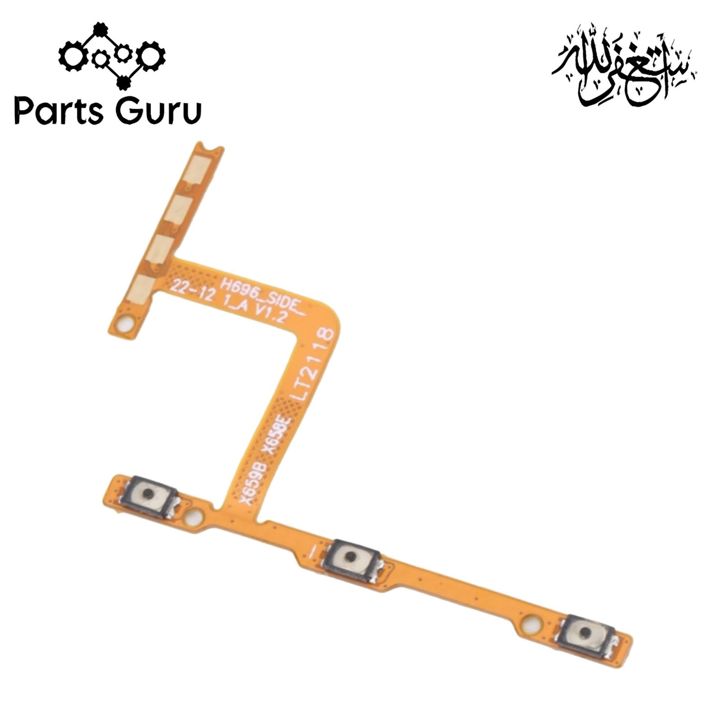 Tecno Spark 8 Pro Power & Volume Button Flex || Tecno Spark 8 pro power & volume button strip || Spark 8 pro on off strip || Parts Guru