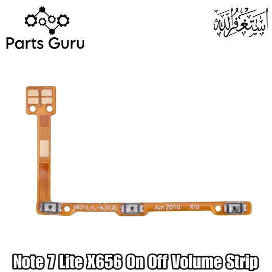 Infinix Note 7 Lite X656 Power Button & Volume Button Flex  || Infinix note 7 lite on off volume strip || X656 power volume button flex || Parts Guru