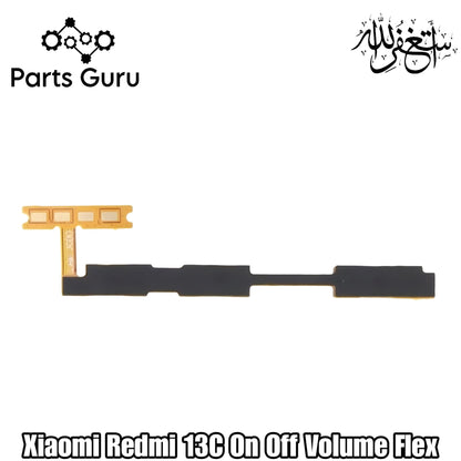 Xiaomi Redmi 13C Power Volume Button Flex || Redmi 13C Power volume button strip || Redmi 13c on off volume strip || Parts Guru