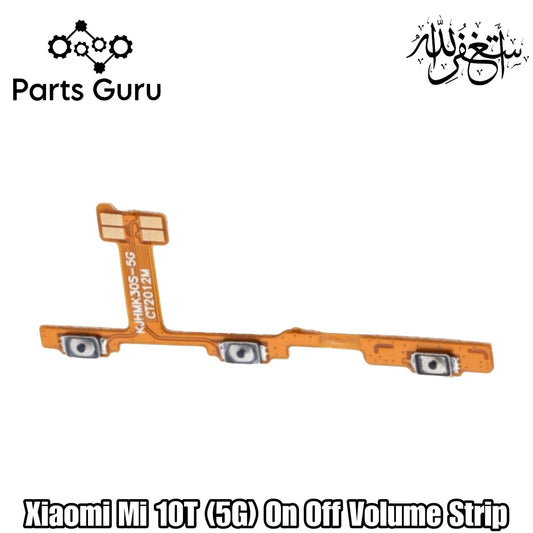 Xiaomi Mi 10T 5G Power Volume Button Flex || Xiaomi 10t power volume button strip || Mi 10t on off volume strip || Parts Guru