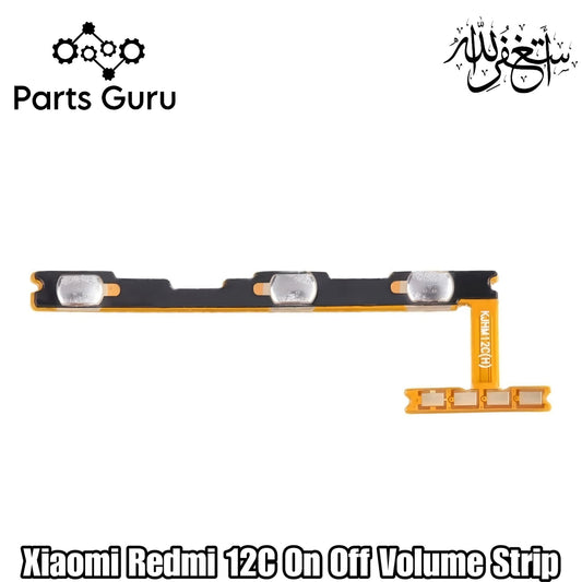 Xiaomi Redmi 12C Power Volume Button Flex || Redmi 12C Power volume button strip || Redmi 12c on off volume strip || Parts Guru