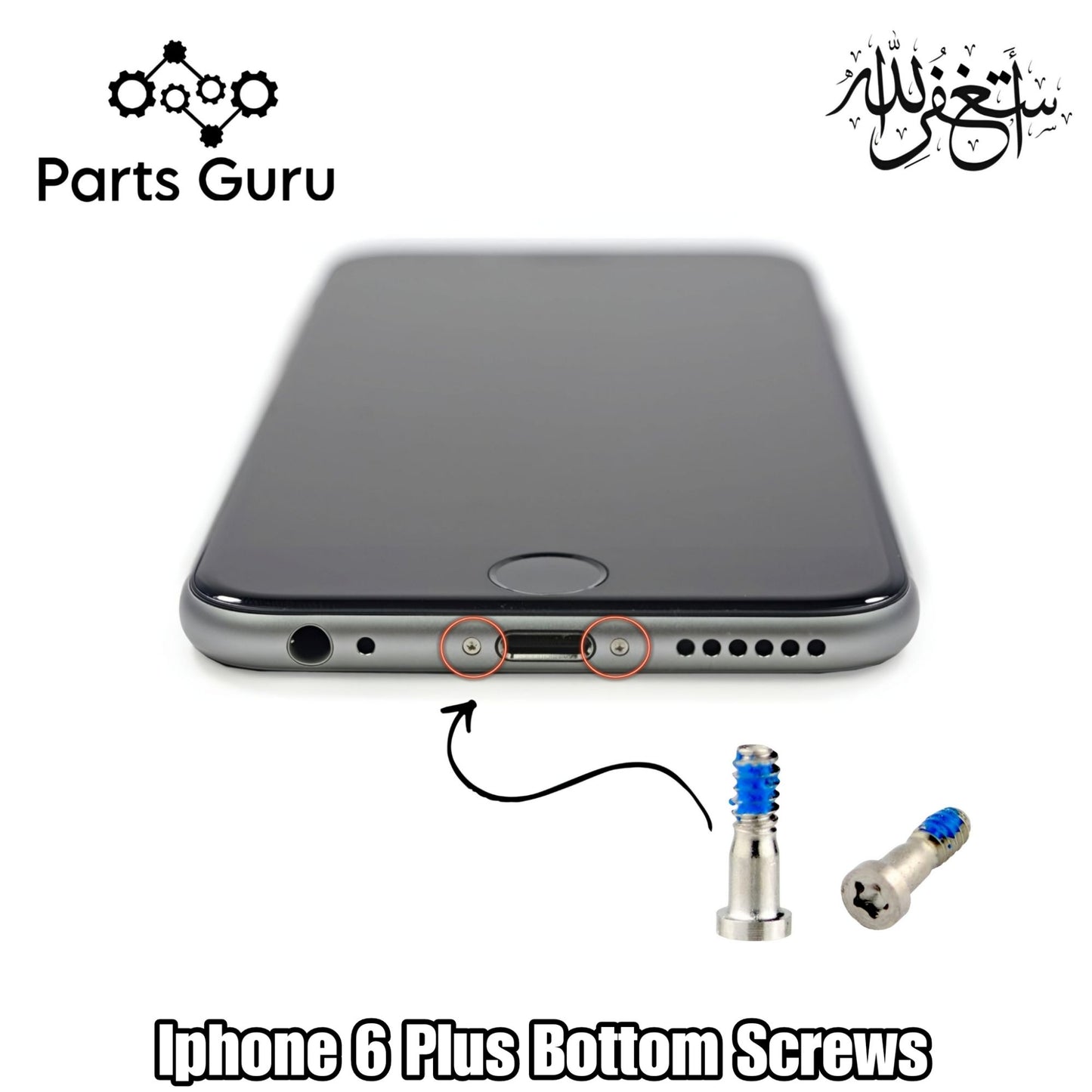 Iphone 6 Plus Bottom Screws || Iphone 6 plus bottom screws || iphone 6+ bottom nuts || Parts Guru
