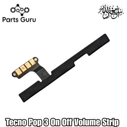 Tecno Pop 3 Power & Volume Button Flex || Tecno pop 3 power & volume button strip || Pop 3 on off volume strip || Parts Guru