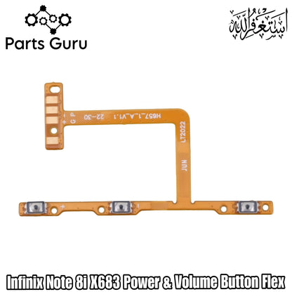 Infinix Note 8i X683 Power Button & Volume Button Flex  || Infinix note 8i power volume button strip || X683 on off volume strip || Parts Guru