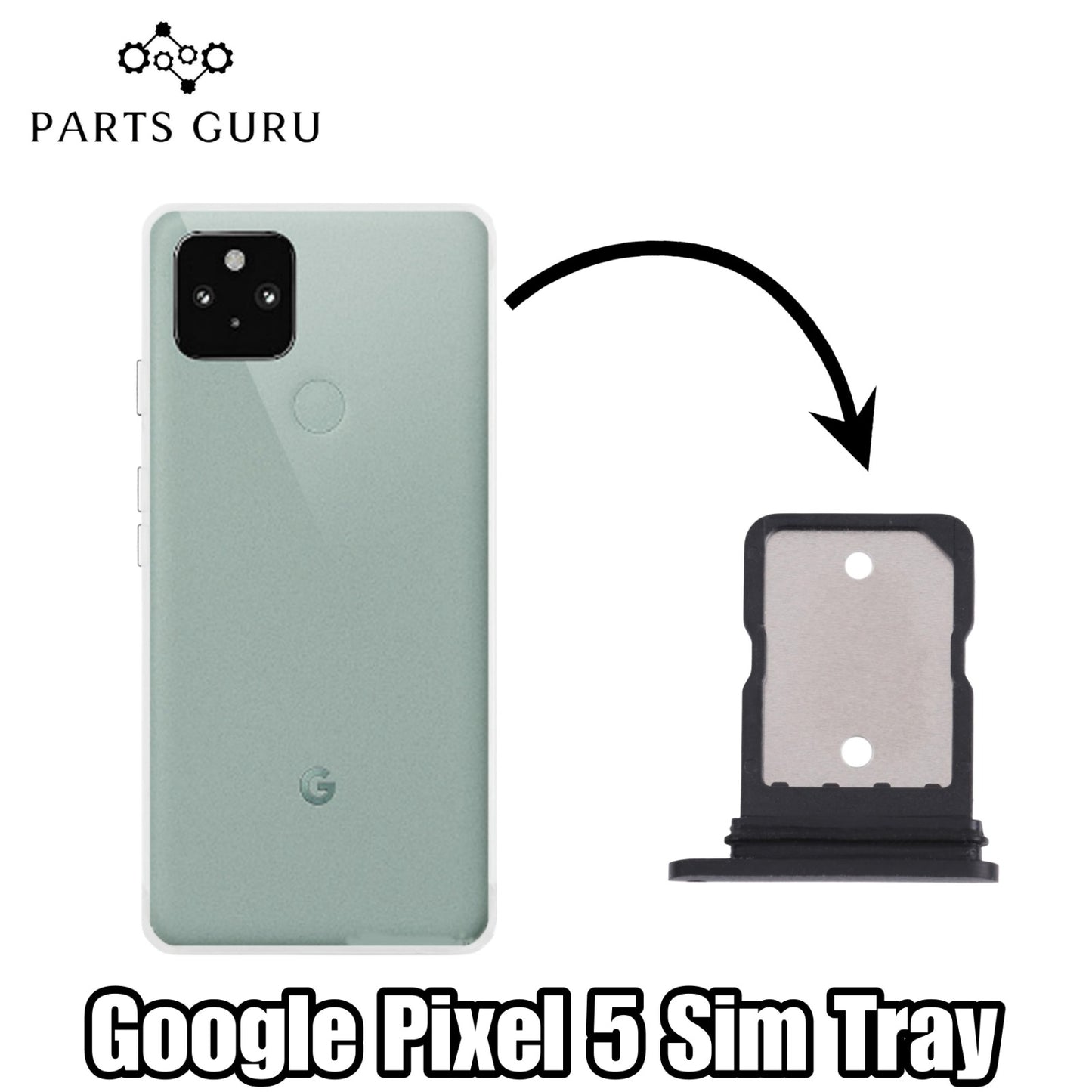 Google pixel 5 Sim Tray || Pixel 5 Slot || Google pixel 5 Sim Slot\Sim Tray || Parts Guru