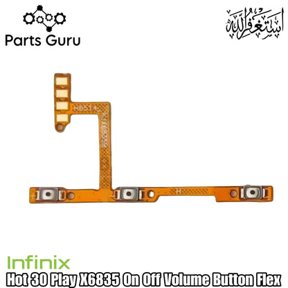 Infinix Hot 30 Play X6835 Power Volume Button Flex || Infinix hot 30 play power volume button strip || X6835 on off volume strip ||