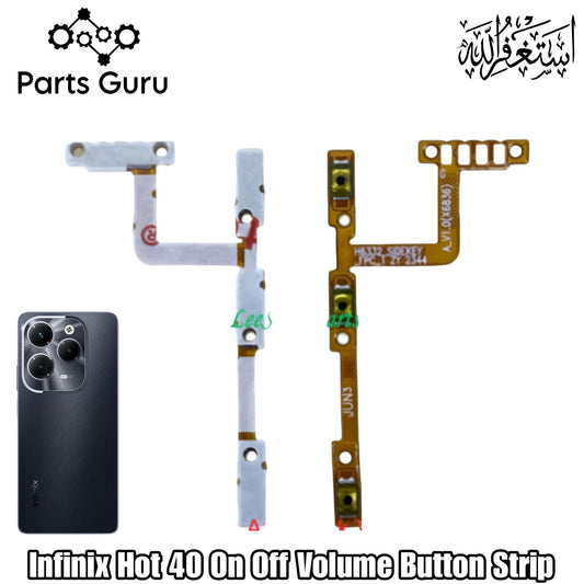 Infinix Hot 40 X6836 Power Volume Button Flex || Infinix hot 40 power volume button strip || X6836 on off volume strip ||