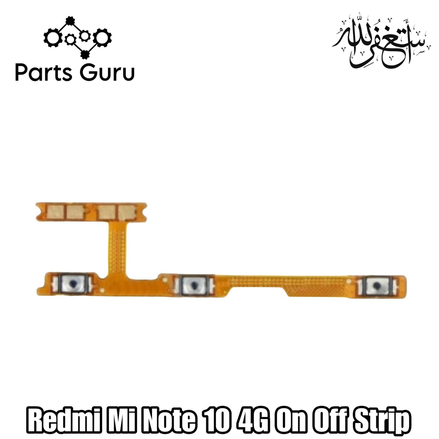 Xiaomi Redmi Note 10 4G Power Volume Button Flex || Redmi Mi Note 10 On Off Volume Button Strip || Note 10 on off strip || Parts Guru