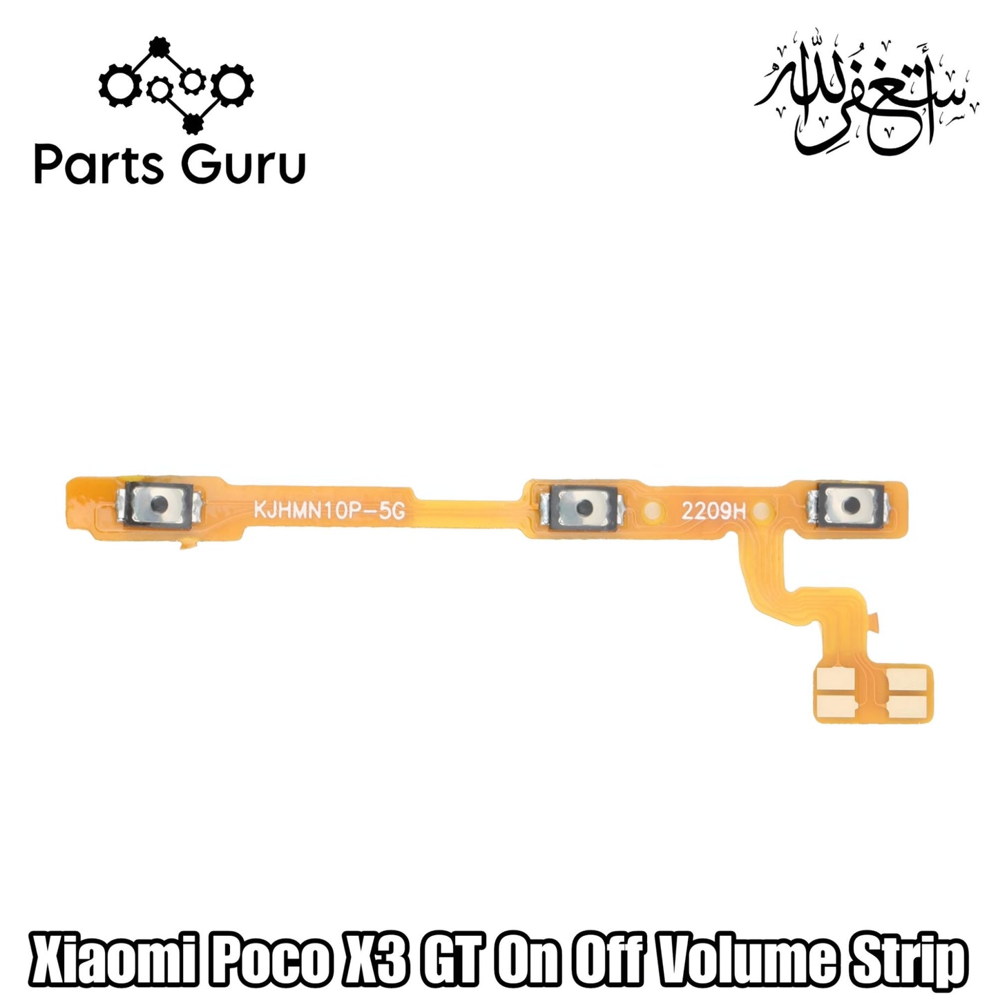 Xiaomi Poco X3 GT Power & Volume Button Flex || Xiaomi Poco X3 Gt power & volume button strip || Poco x3 gt on off strip || Parts Guru