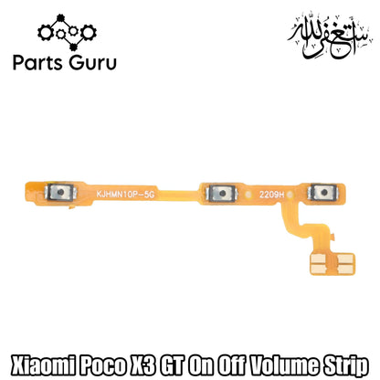 Xiaomi Poco X3 GT Power & Volume Button Flex || Xiaomi Poco X3 Gt power & volume button strip || Poco x3 gt on off strip || Parts Guru