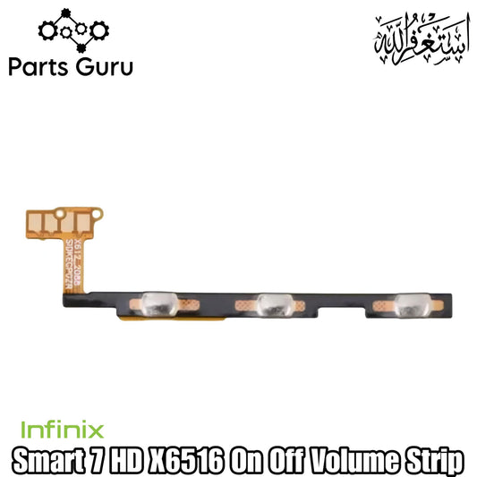 Infinix Smart 7 HD X6516 Power Volume Button Flex || Infinix smart 7 hd power volume button strip || X6516 on off volume strip || Parts Guru