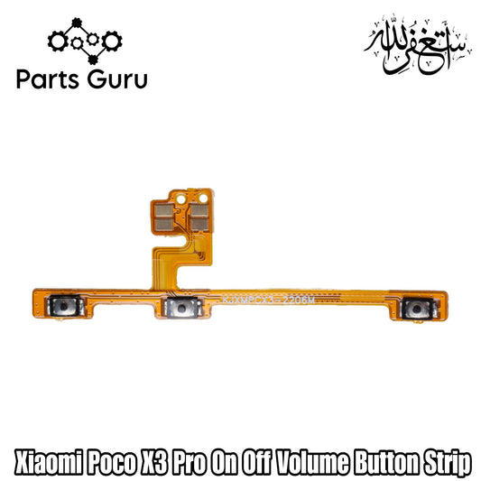 Xiaomi Poco X3 Pro Power & Volume Button Flex || Xiaomi Poco x3 pro power & volume button strip || Poco x3 pro on off strip || Parts Guru