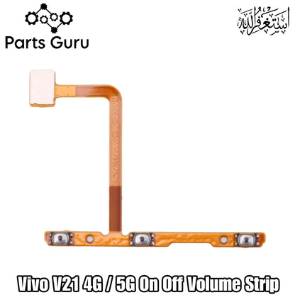 Vivo V21 4G / 5G Power Volume Button Flex || Vivo v21 4g / 5g Power volume button strip || V21 4g / 5g on off volume strip || Parts Guru