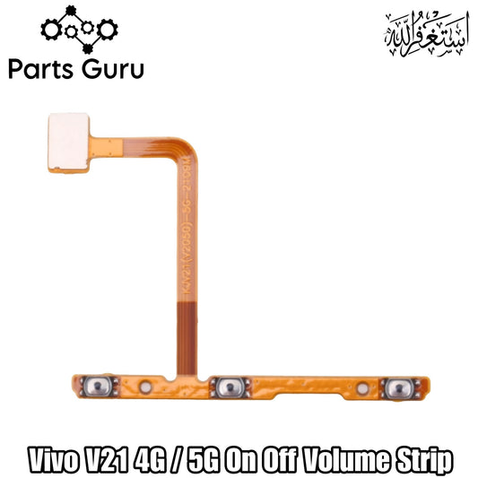 Vivo V21 4G / 5G Power Volume Button Flex || Vivo v21 4g / 5g Power volume button strip || V21 4g / 5g on off volume strip || Parts Guru