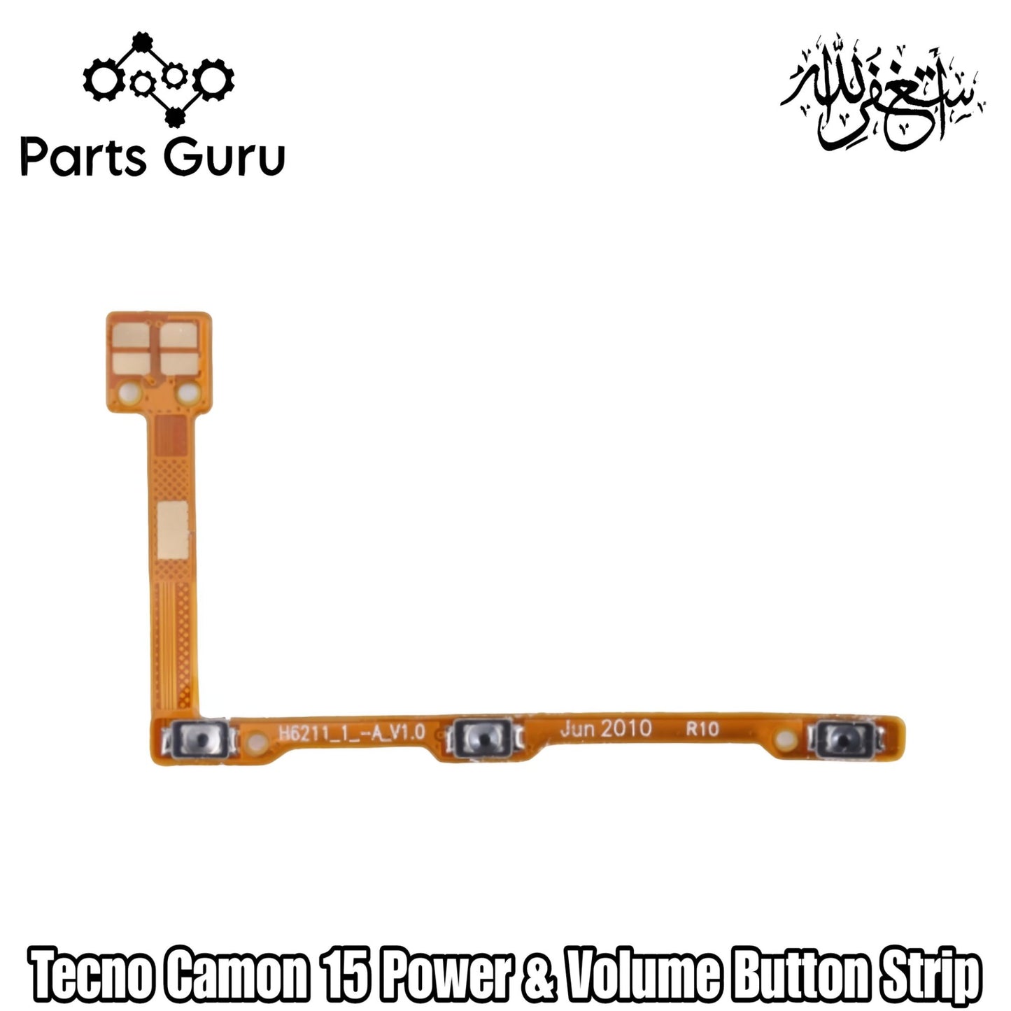 Tecno Camon 15 Power & Volume Button Flex || Tecno Camon 15 power & volume button strip || Camon 15 on off volume strip || Parts Guru