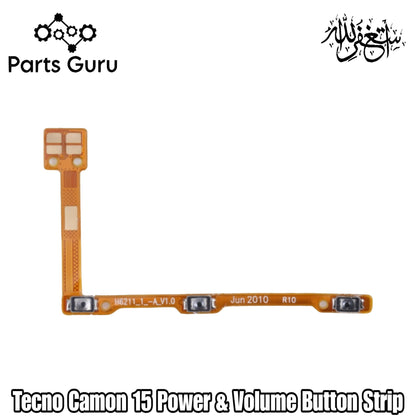 Tecno Camon 15 Power & Volume Button Flex || Tecno Camon 15 power & volume button strip || Camon 15 on off volume strip || Parts Guru
